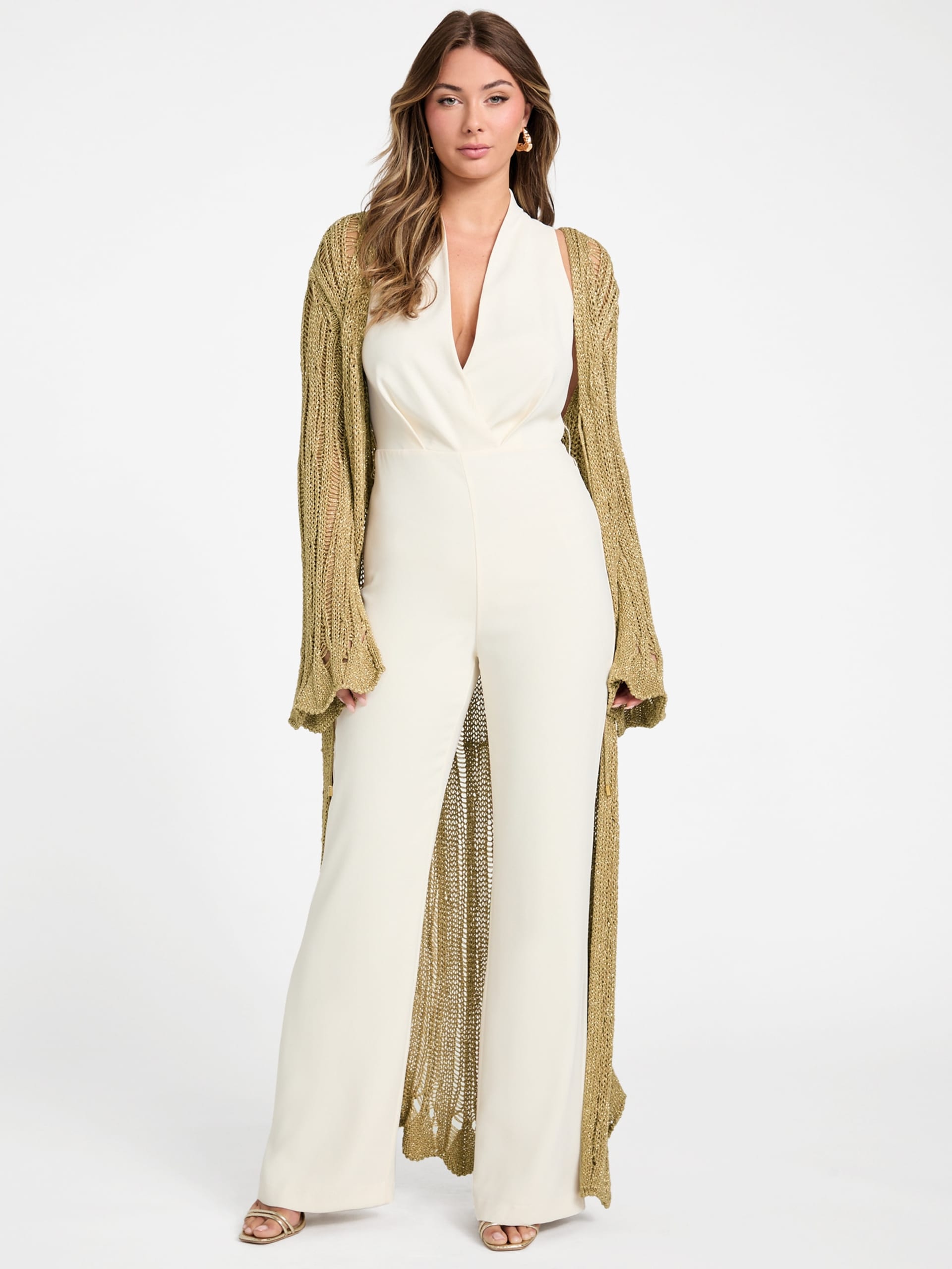 Cardigã Lucky Lurex Net Duster