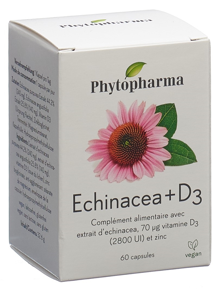 PHYTOPHARMA Echinacea   Vitamin D3 Kaps Ds 60 Stk