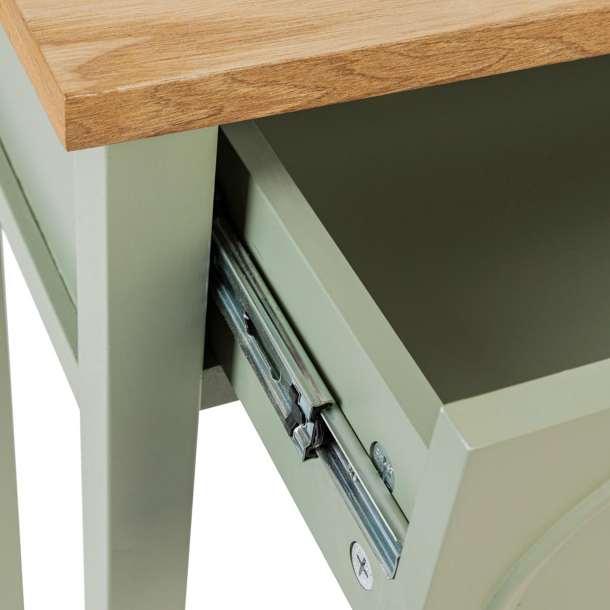 CONSOLE 2 TIROIRS MOHEA VERT CELADON L.100CM