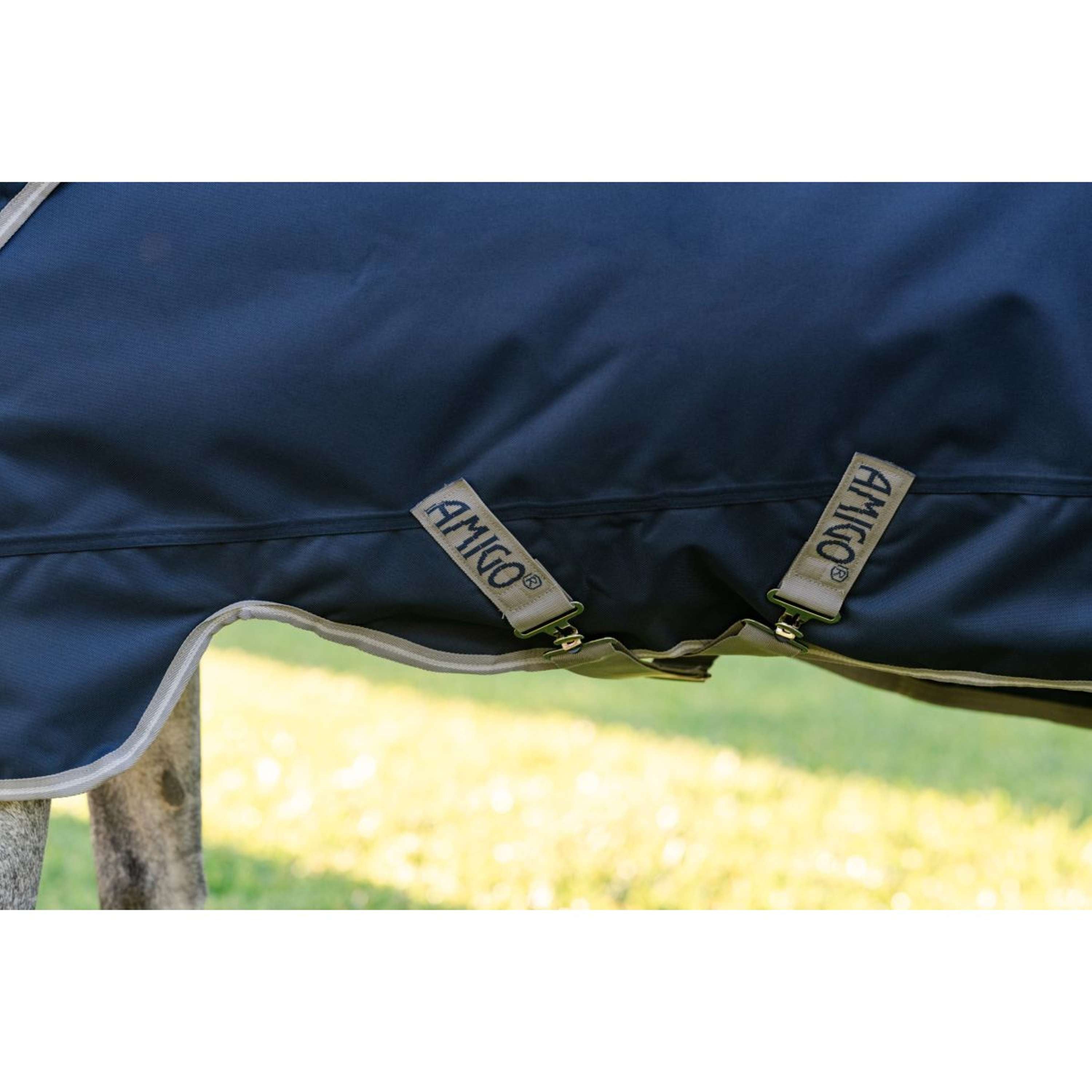 Amigo Turnout 1200D Plus Pony 0g Navy/Titanium Grey/Silver