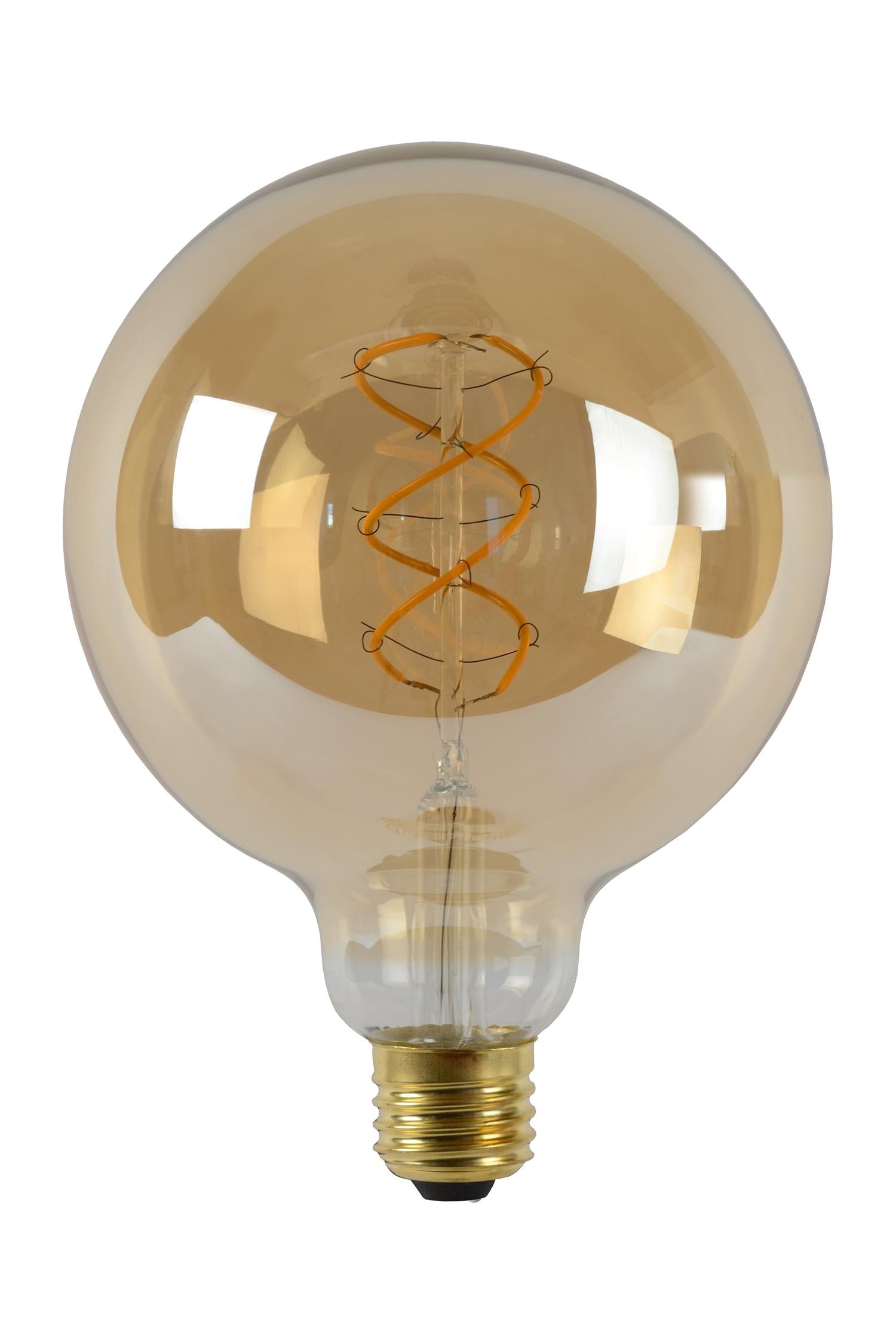 G125 Globe LED lichtbron E27 Ã125 5W 2200K amber dimbaar