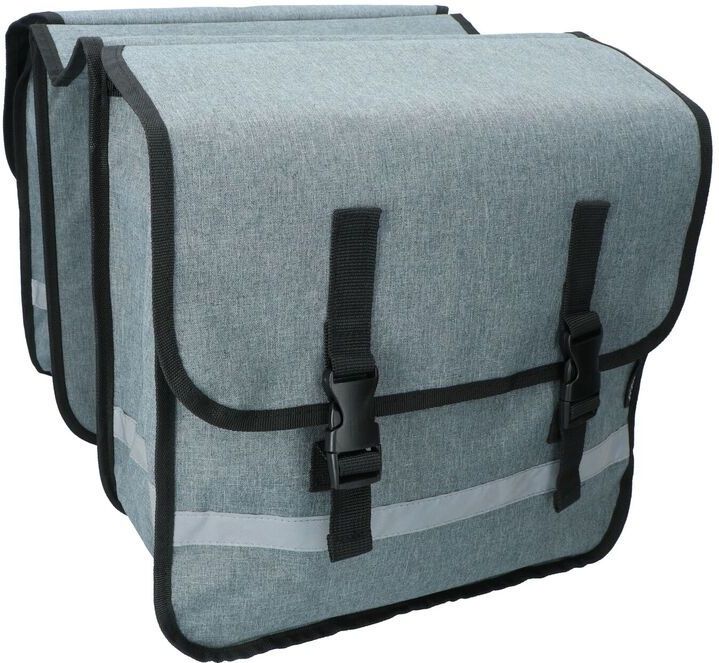 Dresco Dubbele Fietstas 36 Liter - Grijs