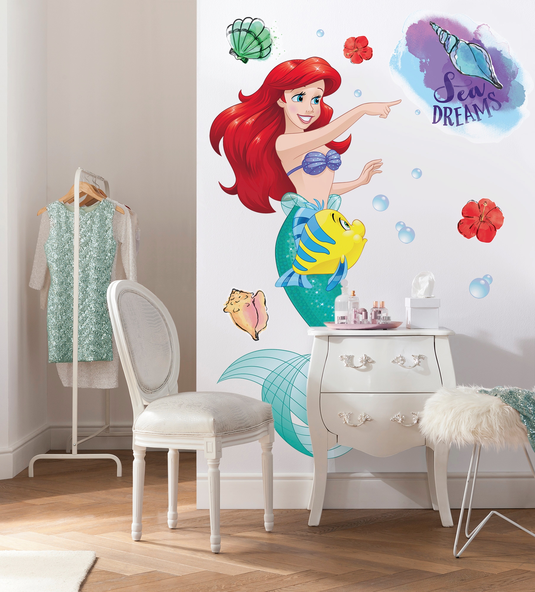 Komar Vliestapete »Selbstklebende Vlies   - Ariel XXL - Grösse 127 x 200 cm« bedruckt glatt Kinderzimmer