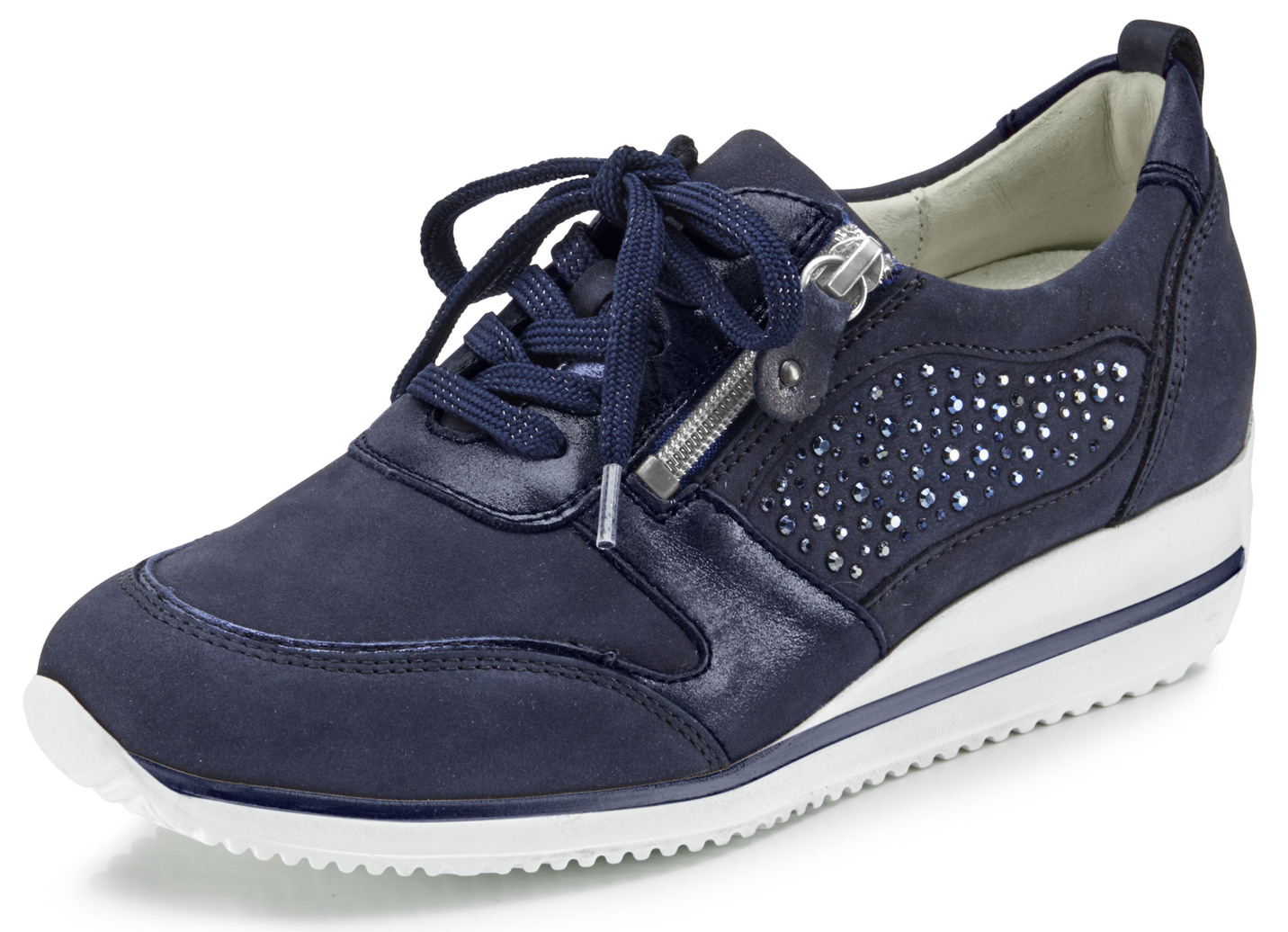 Waldläufer Sneaker mit Glitzersteinchen verziert
