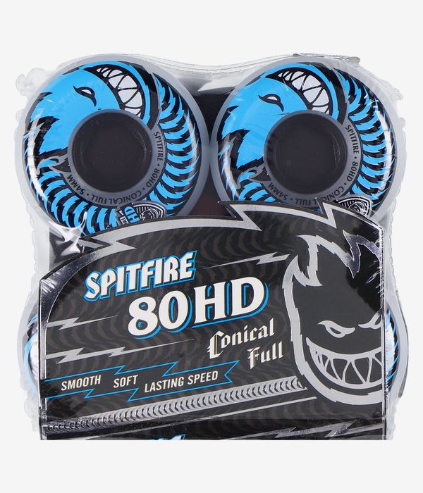 Spitfire Conical Full Rollen (clear blue) 54mm 80A 4er Pack