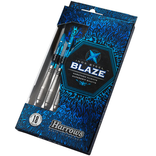 Dardos Harrows Blaze A em aço inoxidável de 18g