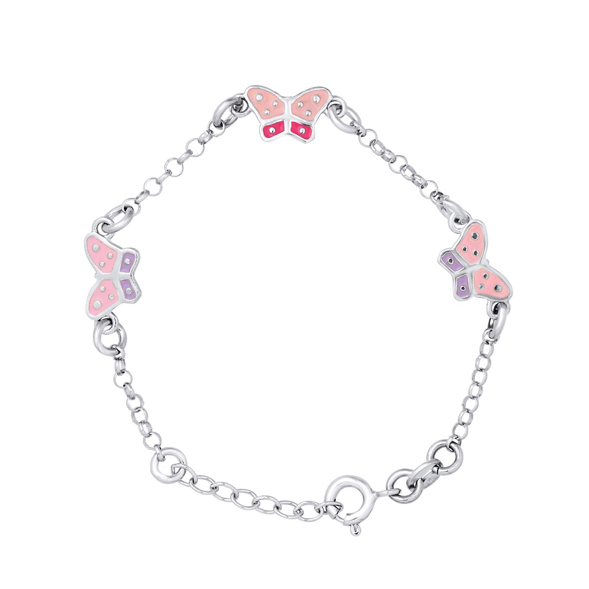 Bracelet 3 PAPILLIONS - Argent 925