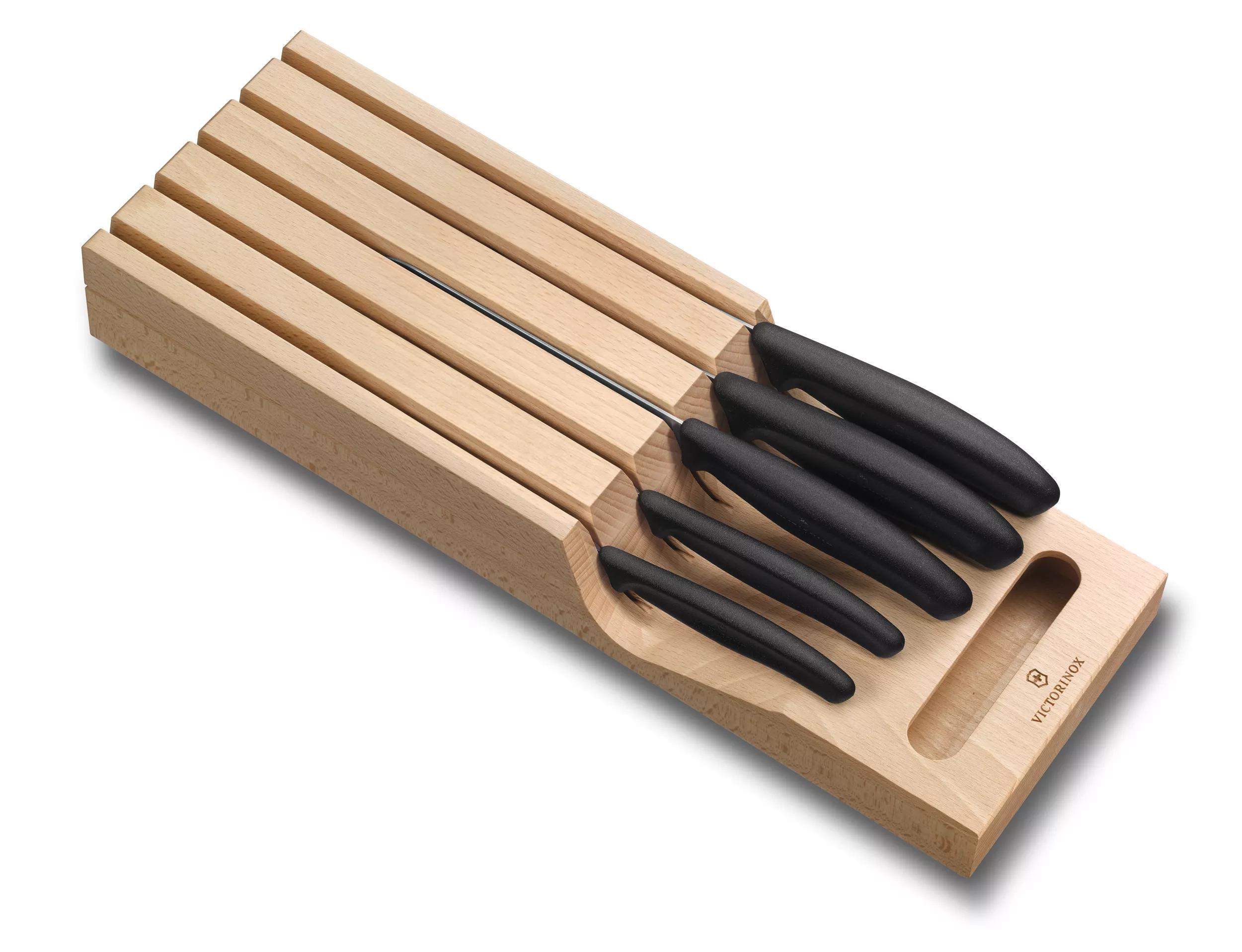 Swiss Classic Schubladen-Messerhalter-Buche