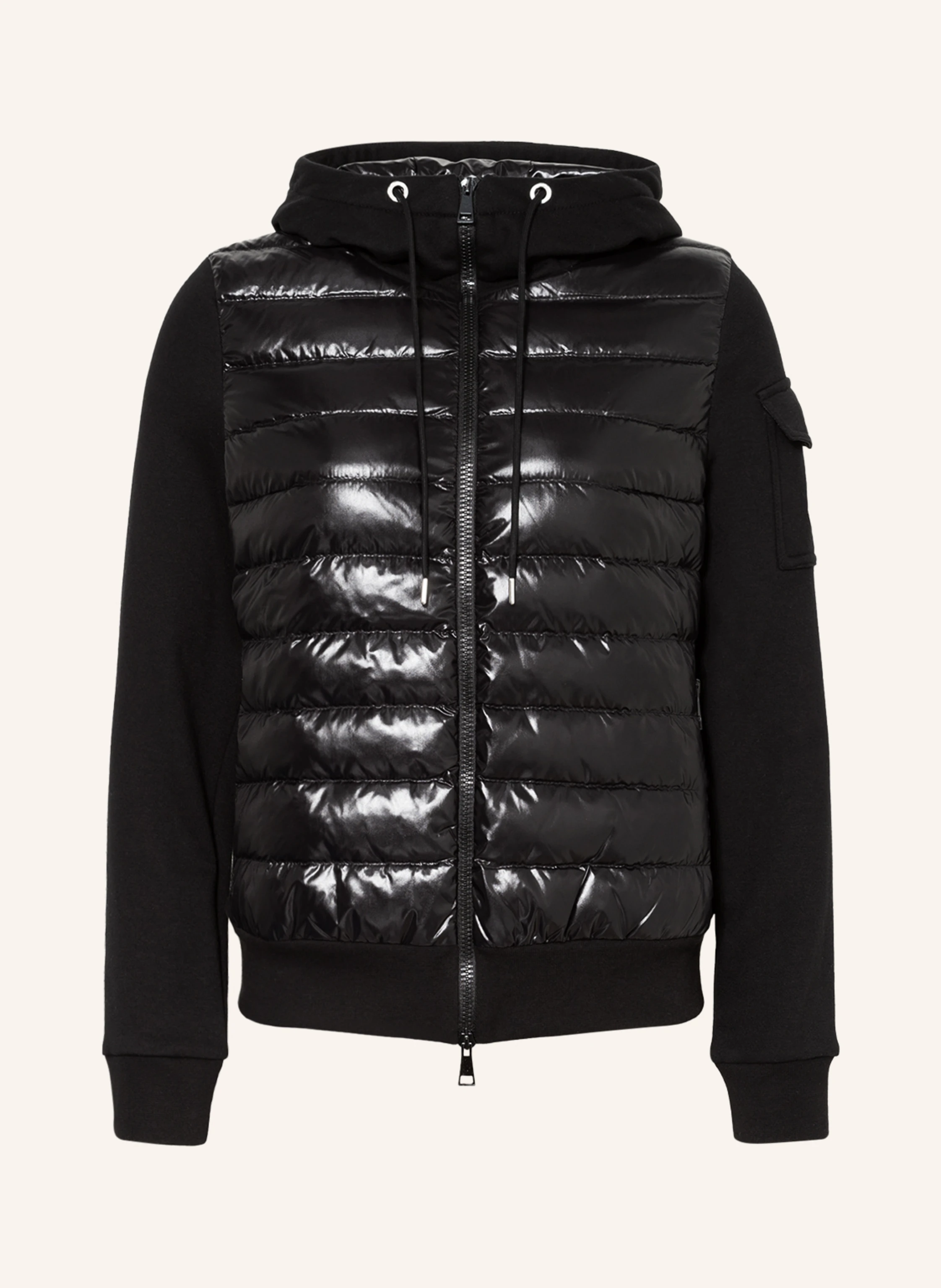 MONCLER Sweatjacke im Materialmix