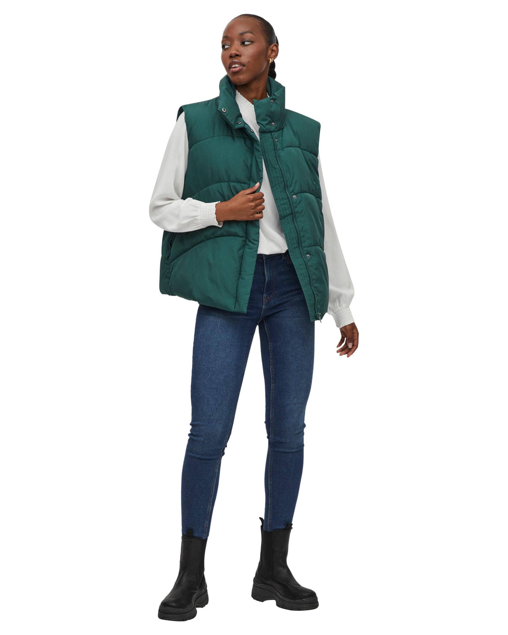 Vila| Damen Steppweste VINILLY SHORT QUILTED WAISCOAT