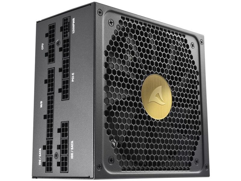 Sharkoon Netzteil Rebel P30 Gold 1000 W, Schwarz Vollmodulares Netzteil mit 135-Millimeter-Lüfter