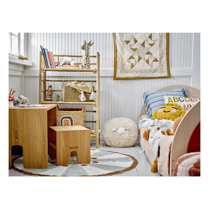 Bloomingville Mini Pouf mouton Rubert en laine
