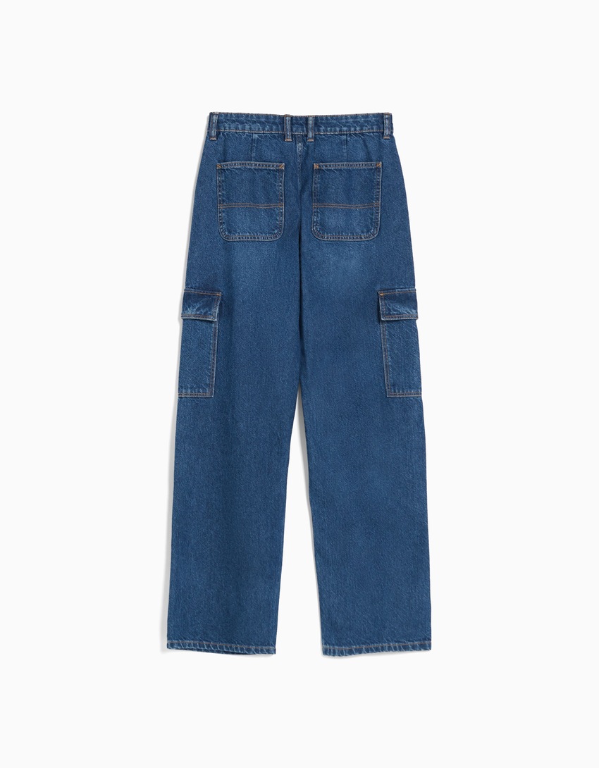calça cargo reta