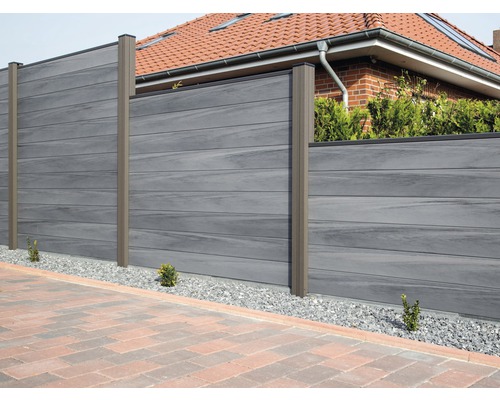 Hoofdelement GroJa Flex insteeksysteem zonder palen 180 x 180 cm steengrijs