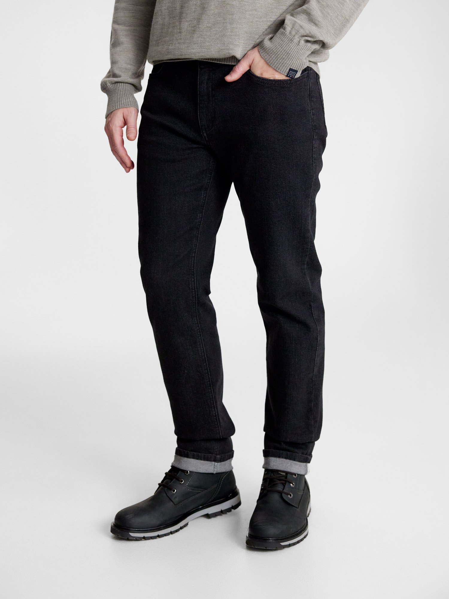 Jean Homme Coton Biologique Noir