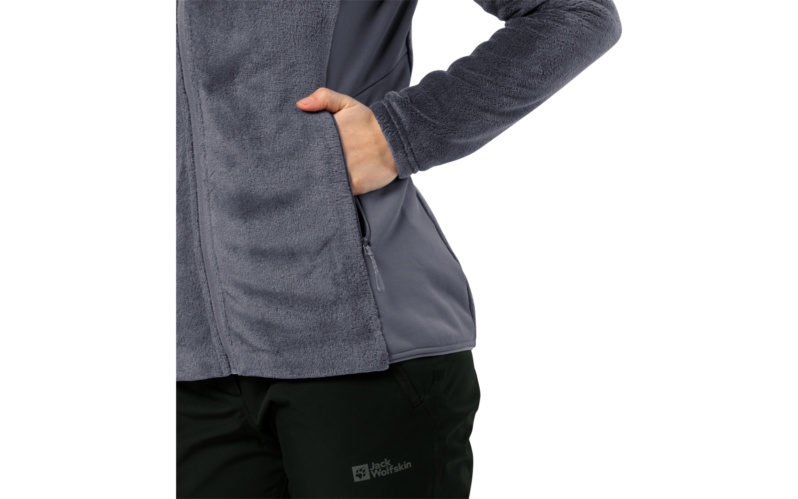 Jack Wolfskin Rotwand Hooded Damen Fleecejacke