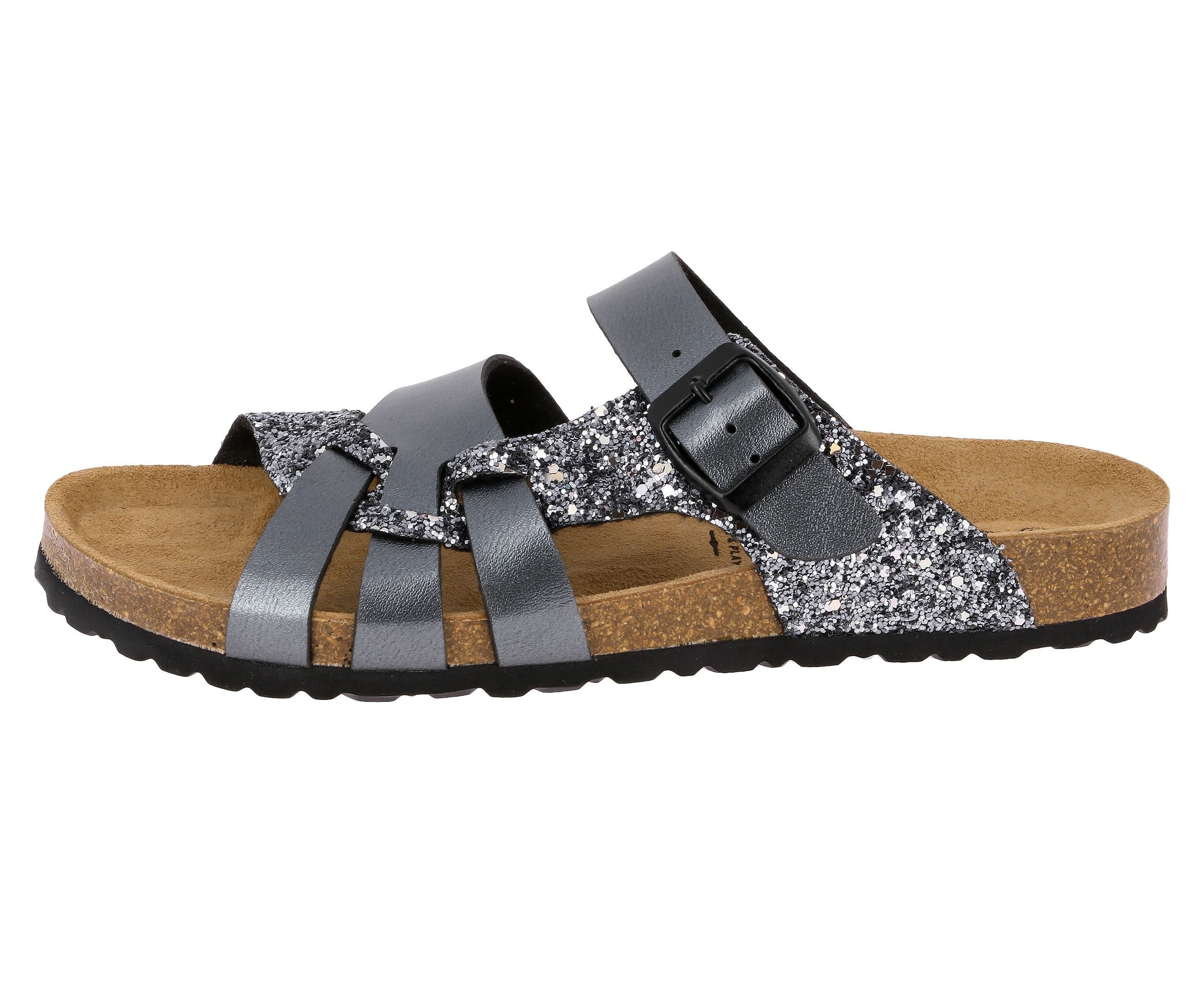 Lico Pantolette »Pantolette Bioline Gleam - anthrazit«