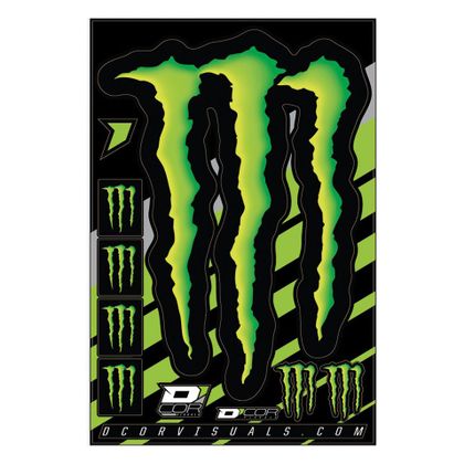Planche de stickers D'cor Monster Claw - Noir / Vert