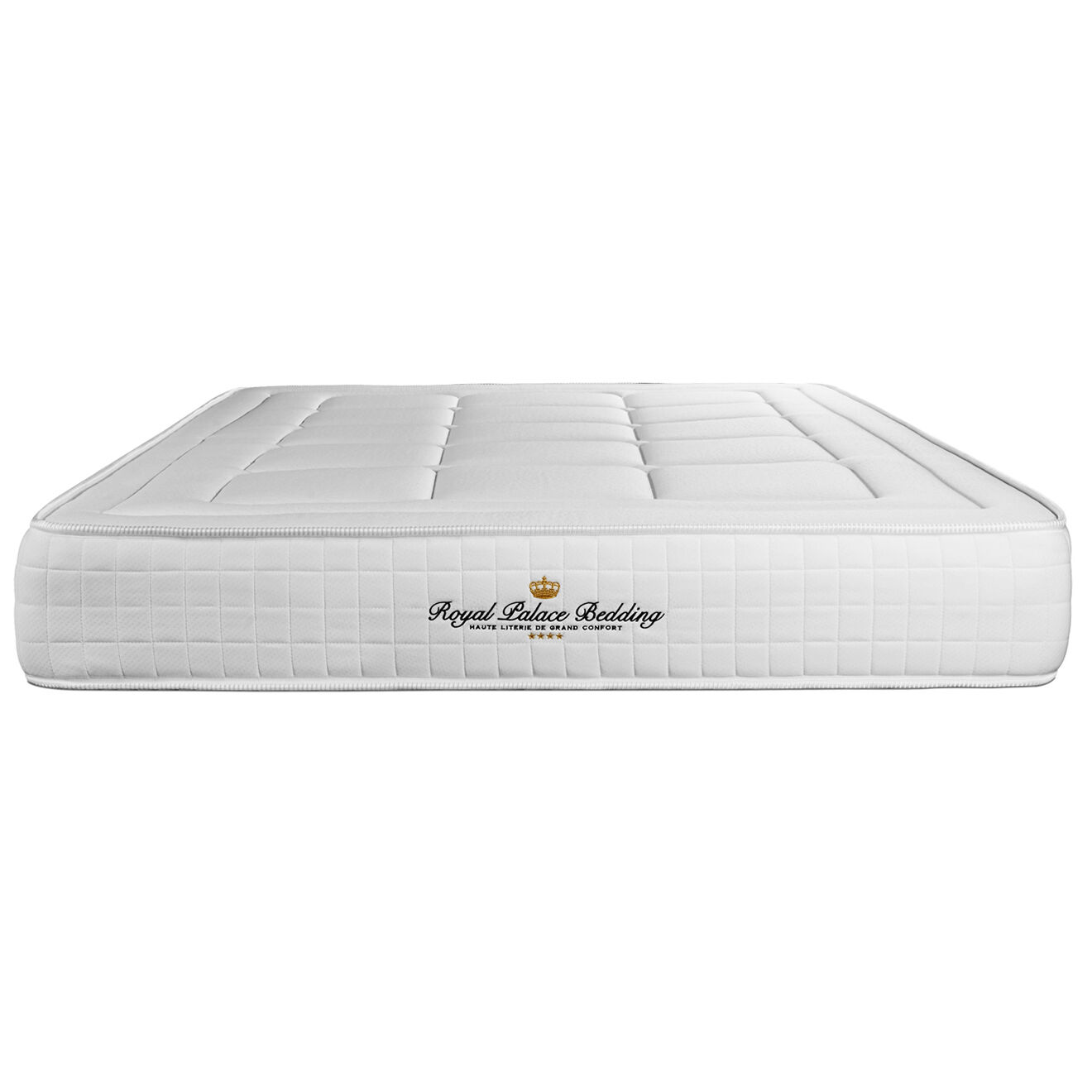 Royal Palace Bedding Ensemble matelas à mémoire de forme & sommier Balmoral blanc - 140x200 cm