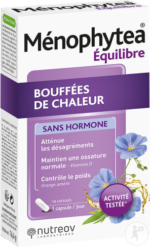Nutreov Ménophytea Équilibre Bouffées De Chaleur Sans Hormone 28 Capsules