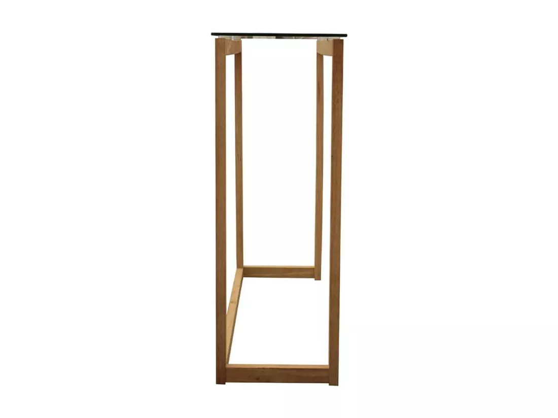 VERANE - Console Rectangulaire Plateau Verre