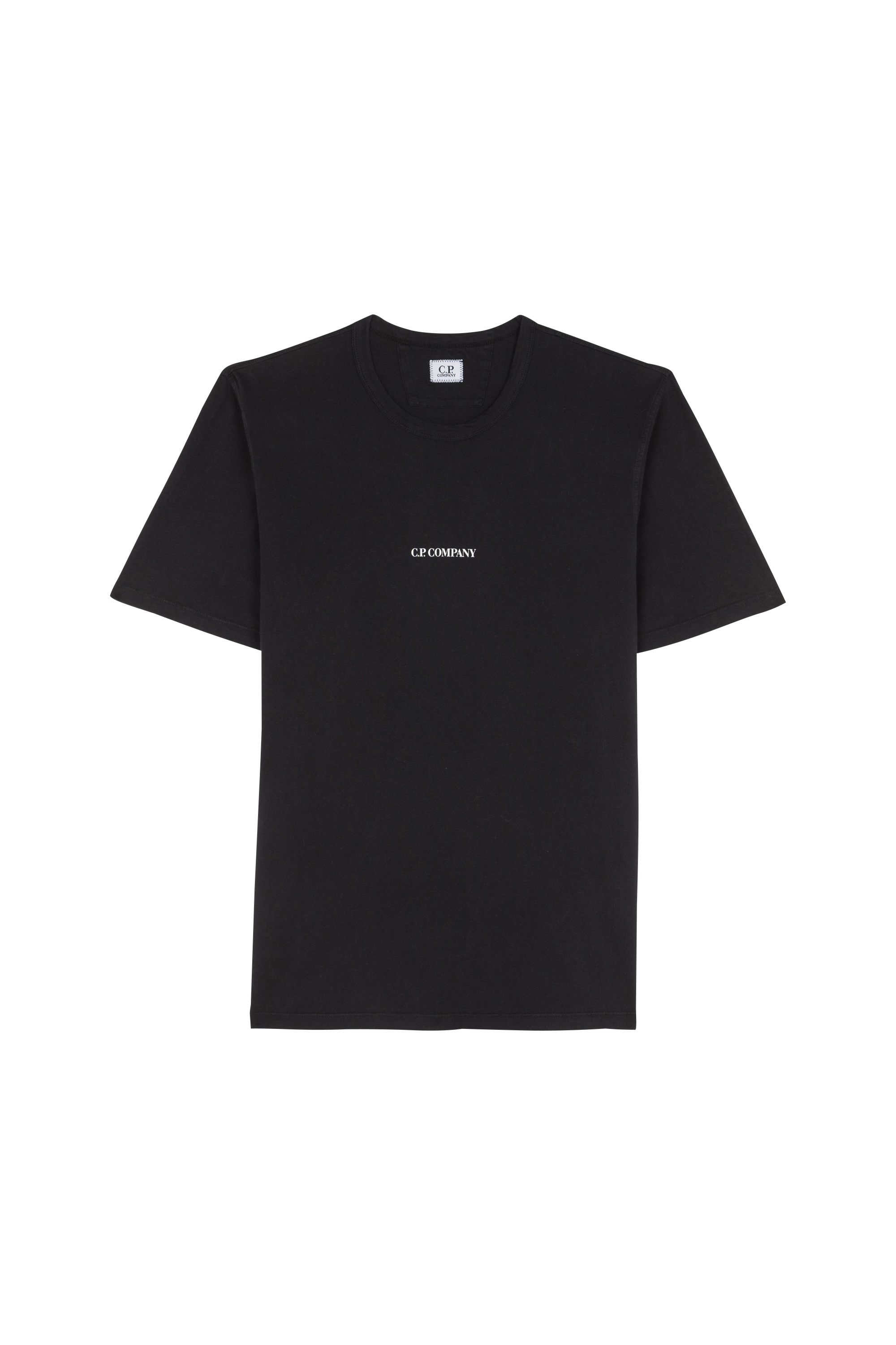 C.P. COMPANY T-shirt  JERSEY GARMENT DYED LOGO Noir