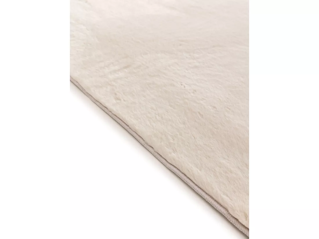 Tapis en fausse fourrure Furry Beige 80x300 cm