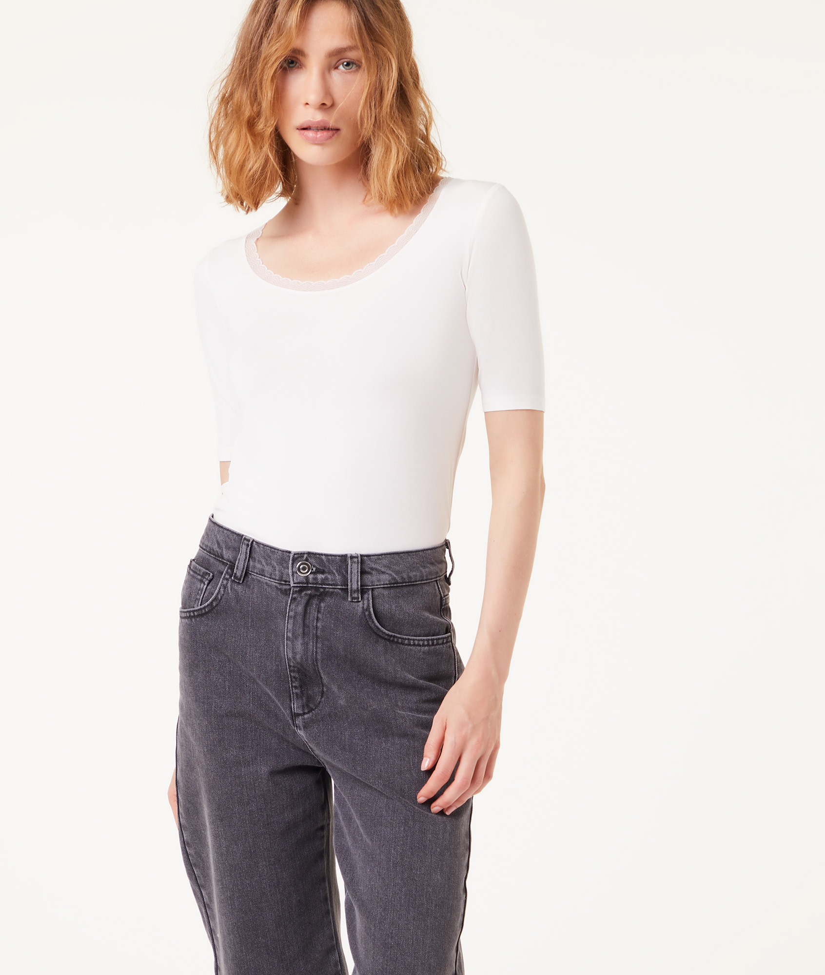 T-shirt manches courtes maille thermique