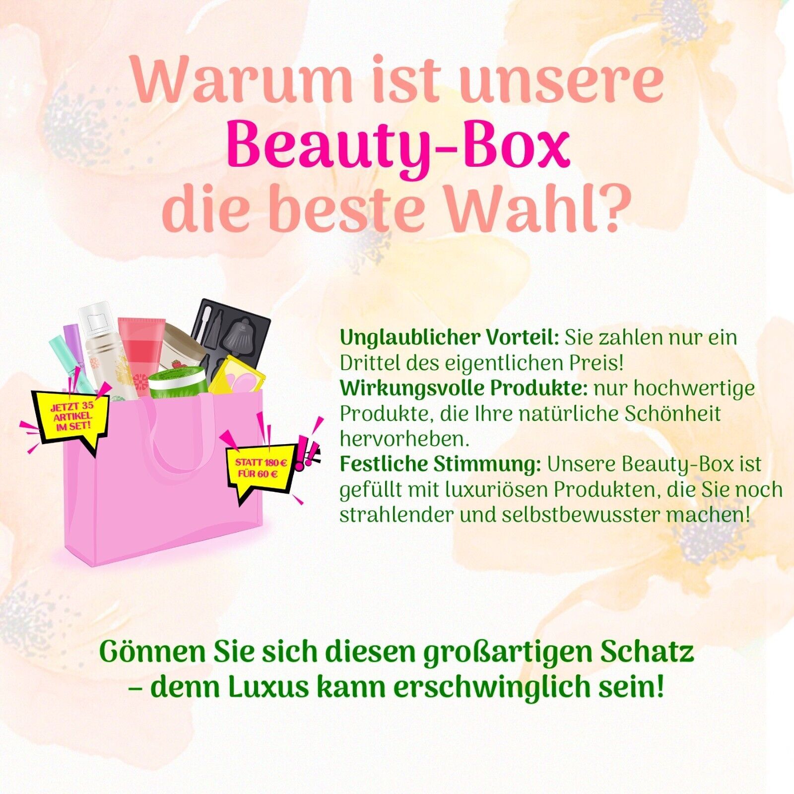 P-Beauty Geschenkbox Beautybox Damen für Körperpflege