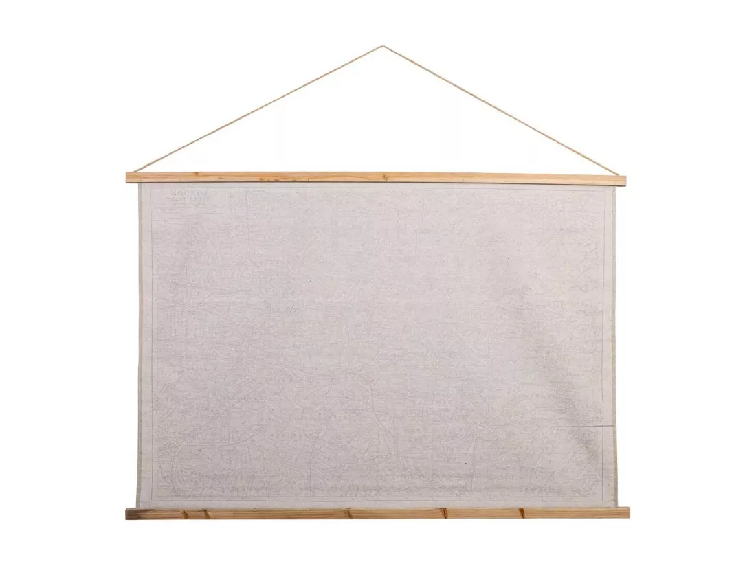 Toile parchemin en tissu imprimé