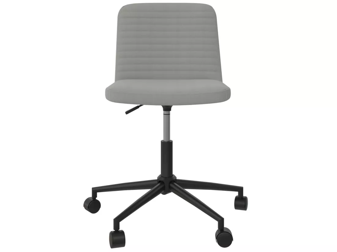 Corey | Chaise de bureau en tissu gris