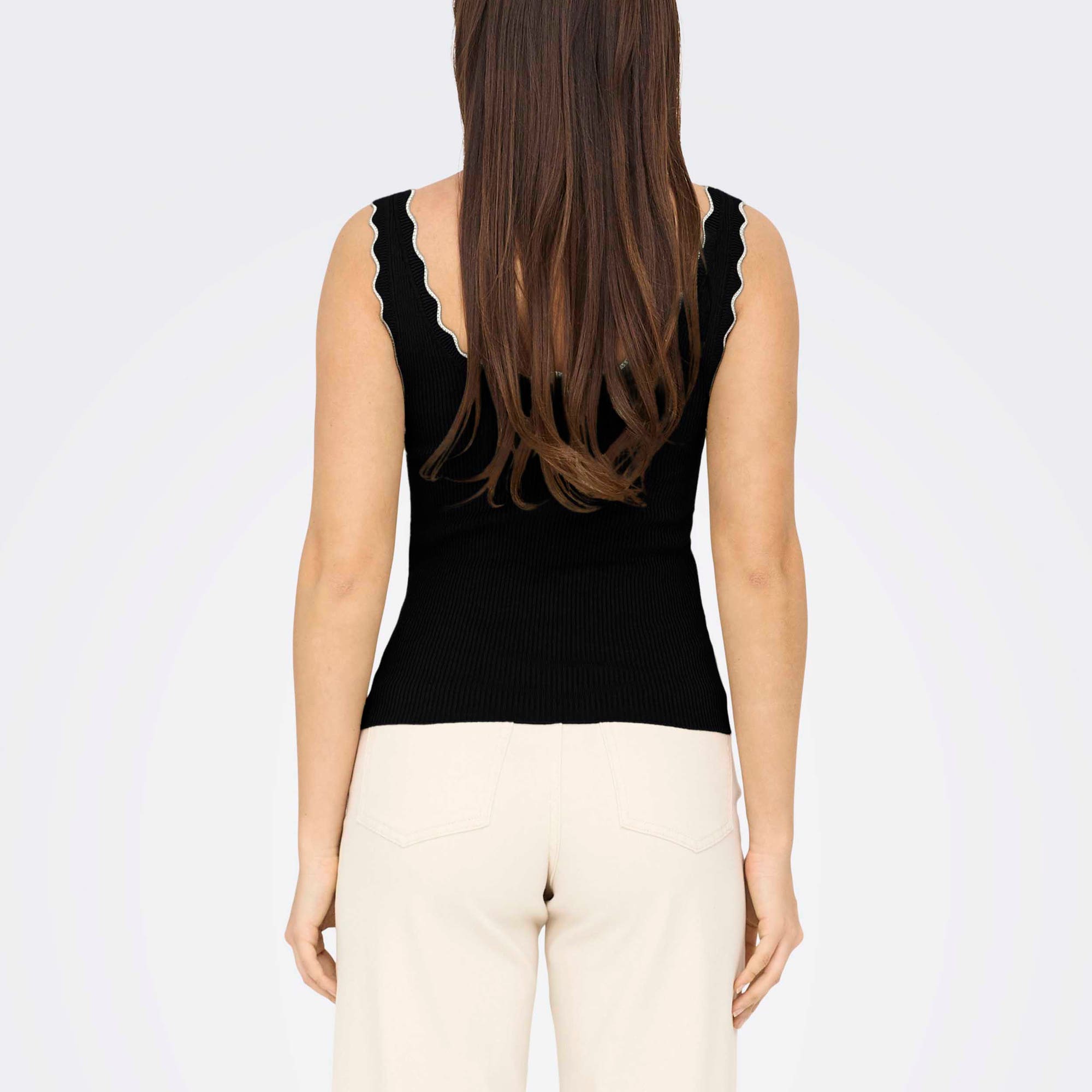 Top Femme noir vernis