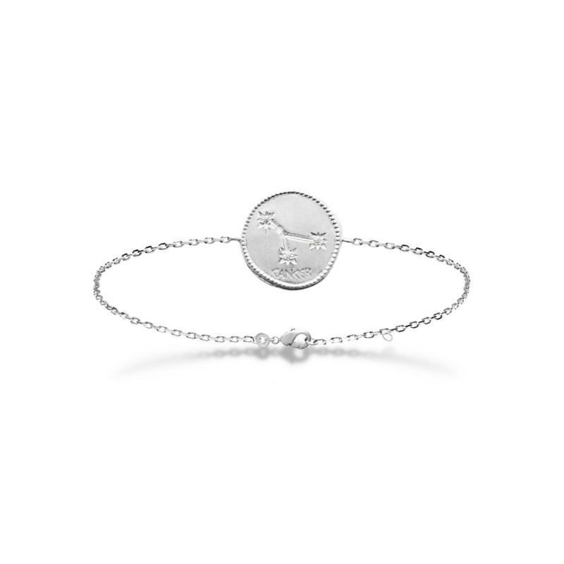 Bracelet Femme - Argent 925 - Oxyde de zirconium - Longueur : 18 cm
