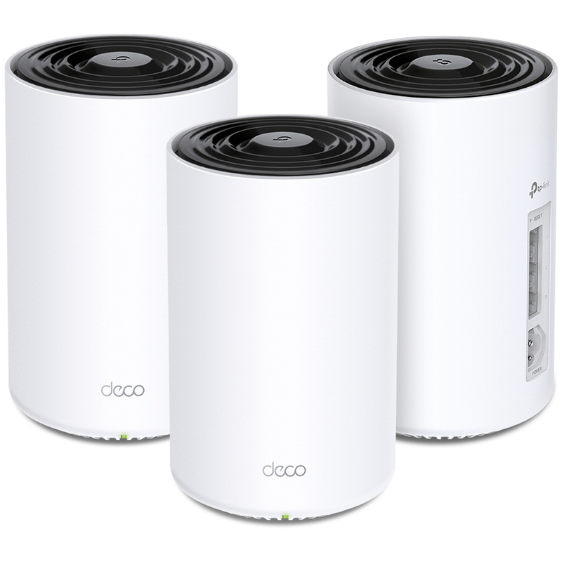 TP-Link AX3000 + G2000 Powerline WiFi 6 Mesh System Deco PX50, 3 Stück, weiss
