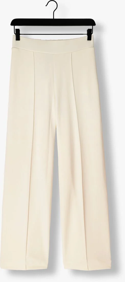 SUMMUM gebroken wit summum wijde broek sweat pants soft scuba