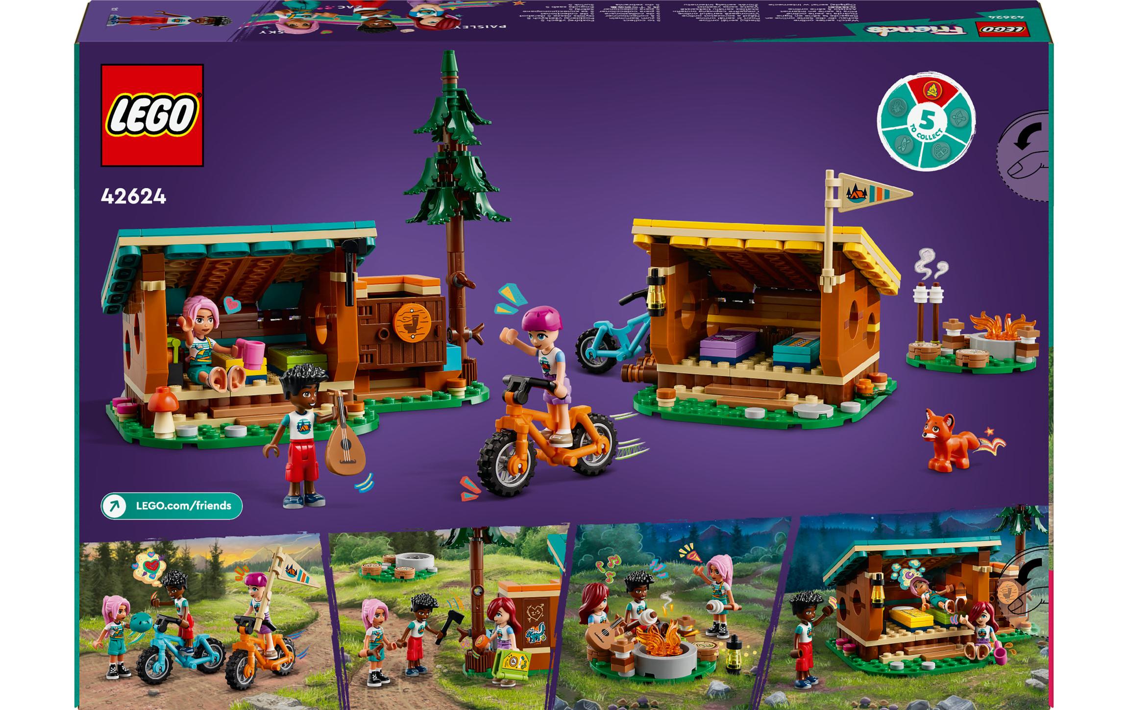 Friends Gemütliche Hütten im Abenteuercamp 42624Spielset für spannende Campingabenteuer