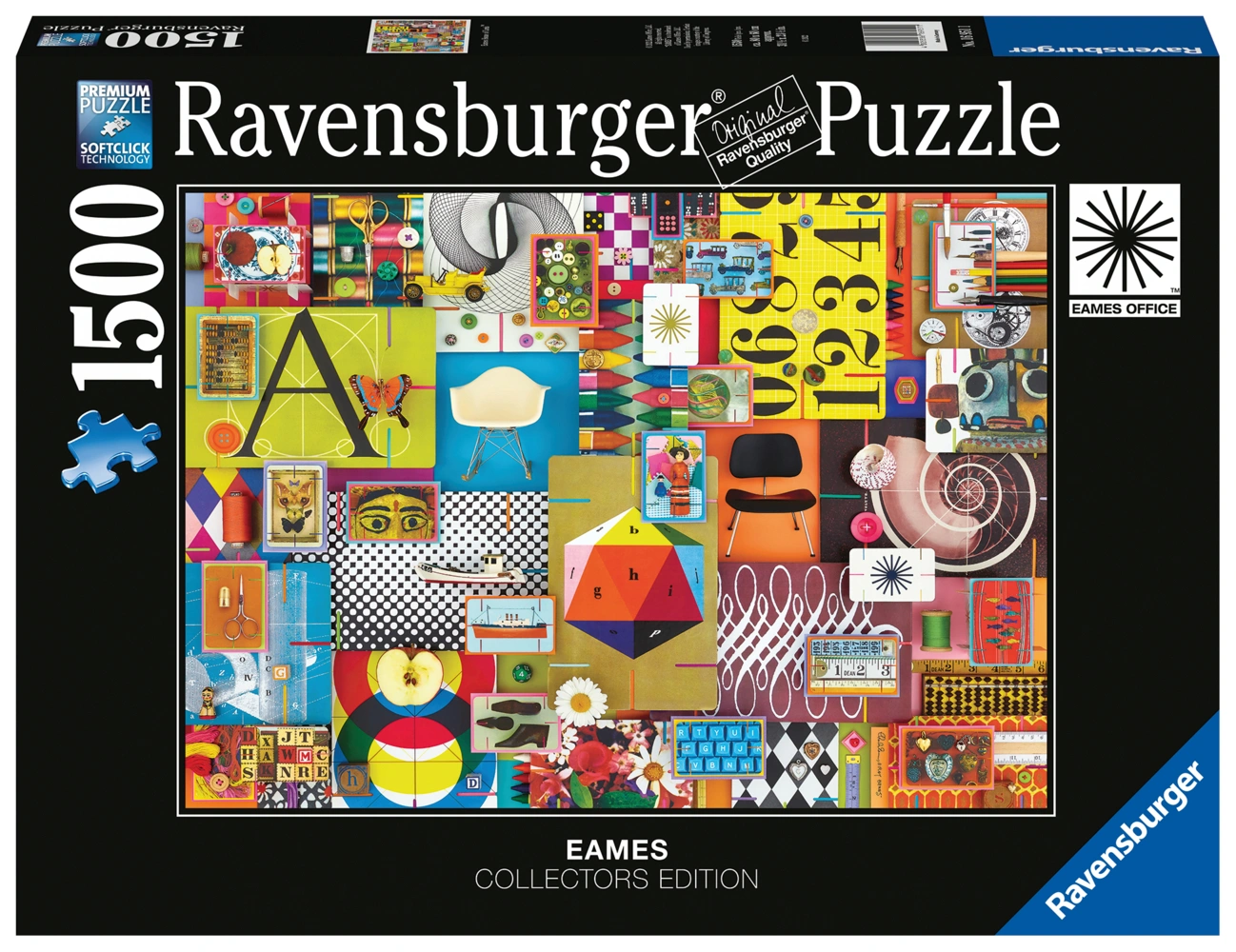 Ravensburger Puzzle 16951 - Eames House of Cards - 1500 Teile Puzzle für Erwachsene und Kinder ab 14 Jahren