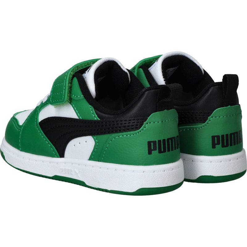 Puma Rebound V6 Low Sneakers Groen Jongens