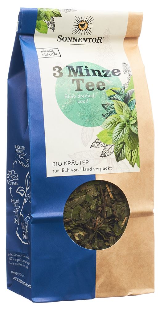 SONNENTOR 3-Minze-Tee Tees offen BIO Btl 50 g