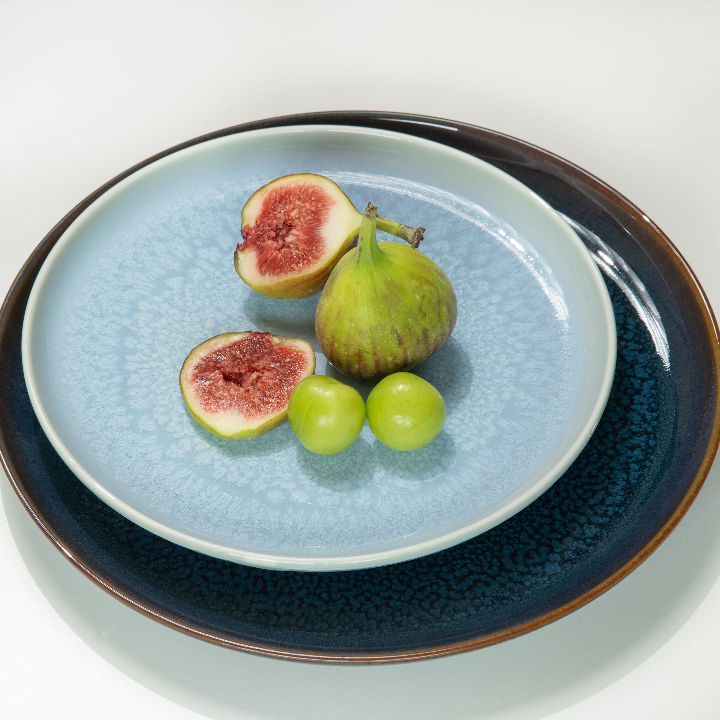 Crafted Appetizer and dessert plate Blue, 8.3'', Premium Porcelain