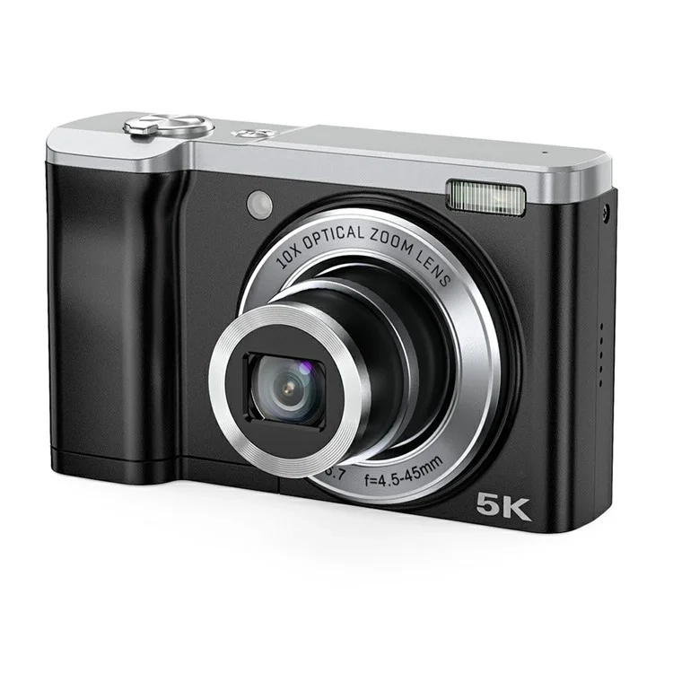 56MP 5K Dual-Kamera Fotoapparat Digitalkamera 10-fach Optischer Zoom LED Licht 2.8