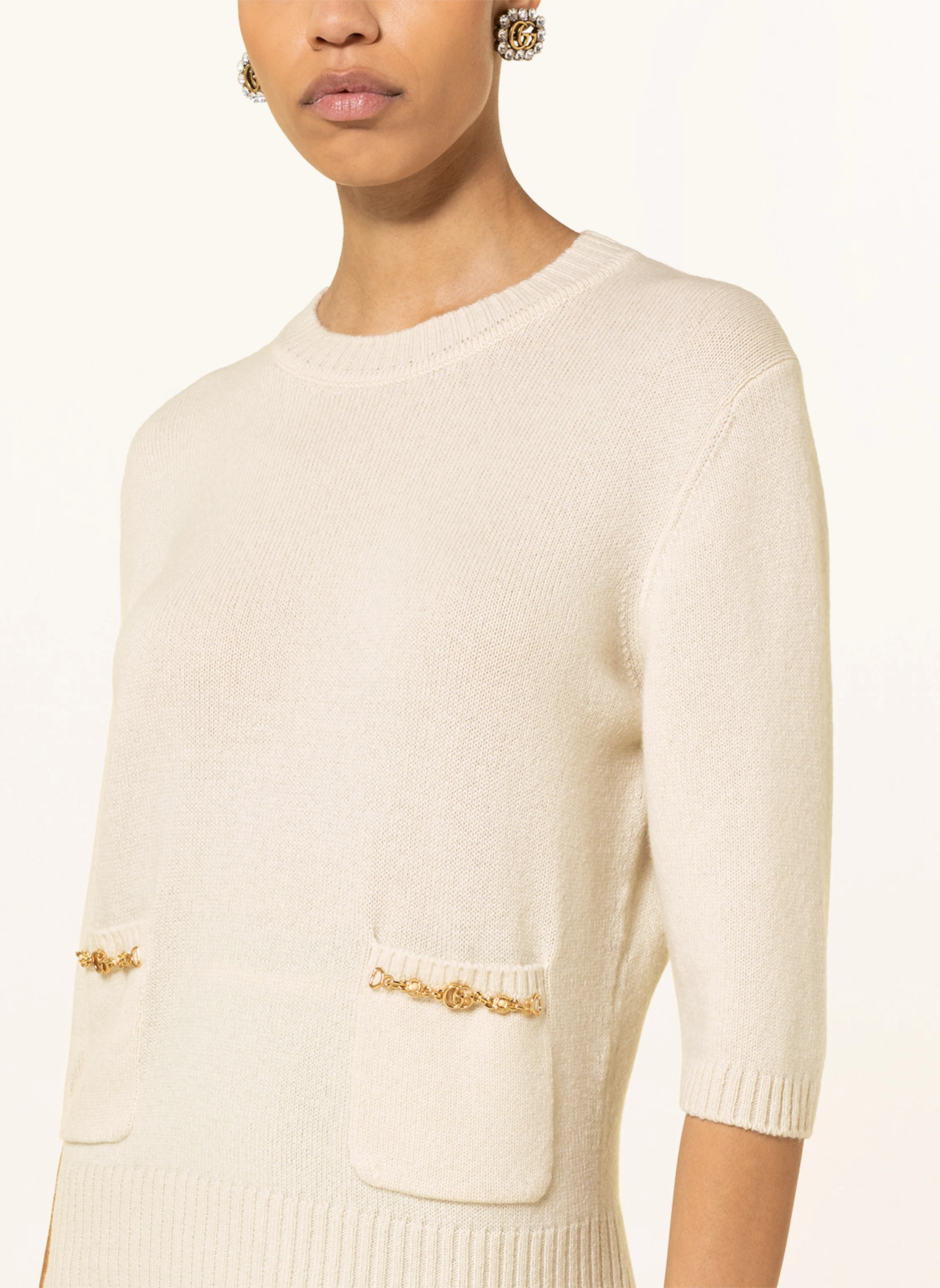 GUCCI Cashmere-Pullover mit 3/4-Arm