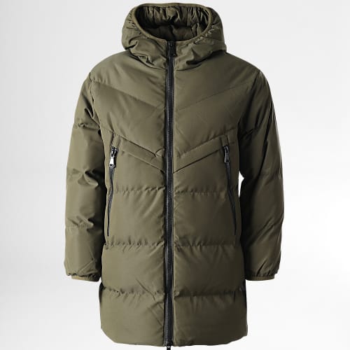 Doudoune Capuche Enfant FD8168 Vert Kaki