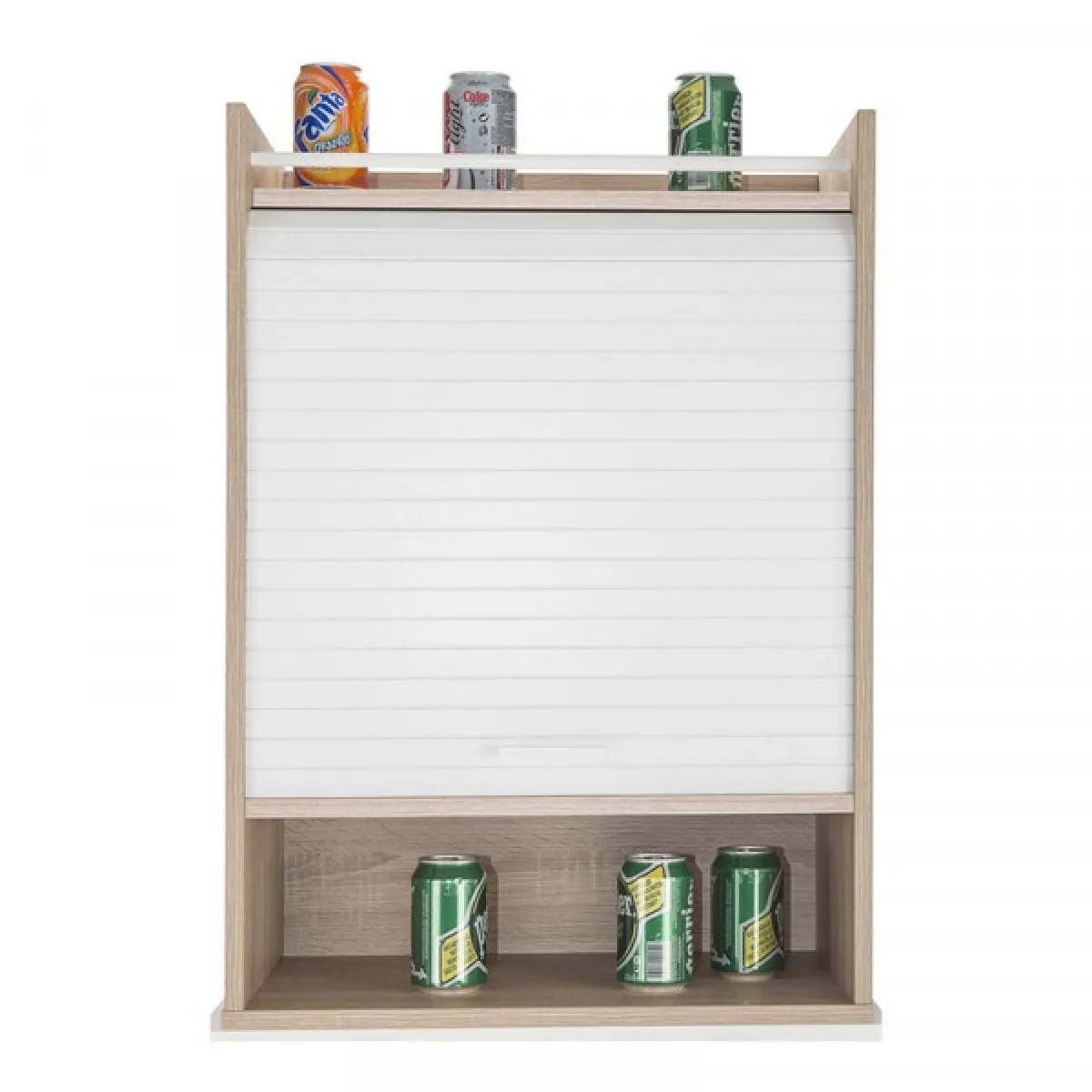 dansmamaison Meuble de rangement de cuisine - Blanc/Bois