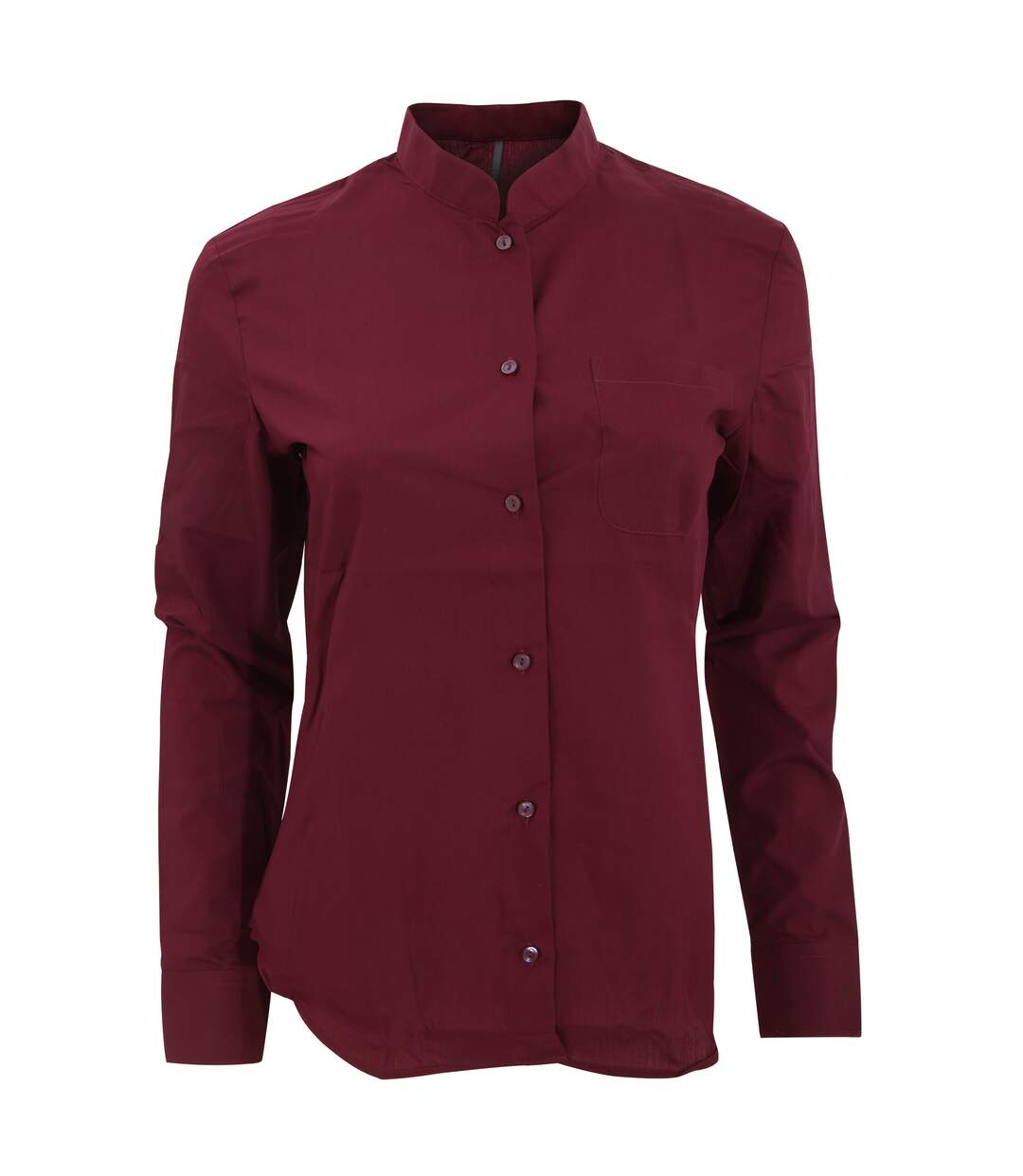 Kariban - Chemisier à col mandarin - Femme (Vin) - UTPC2538