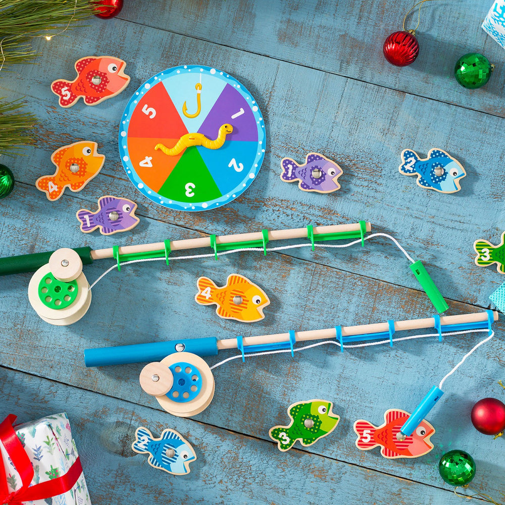 Køb Melissa & Doug Multifarvet Wooden Fishing Game Catch And Count