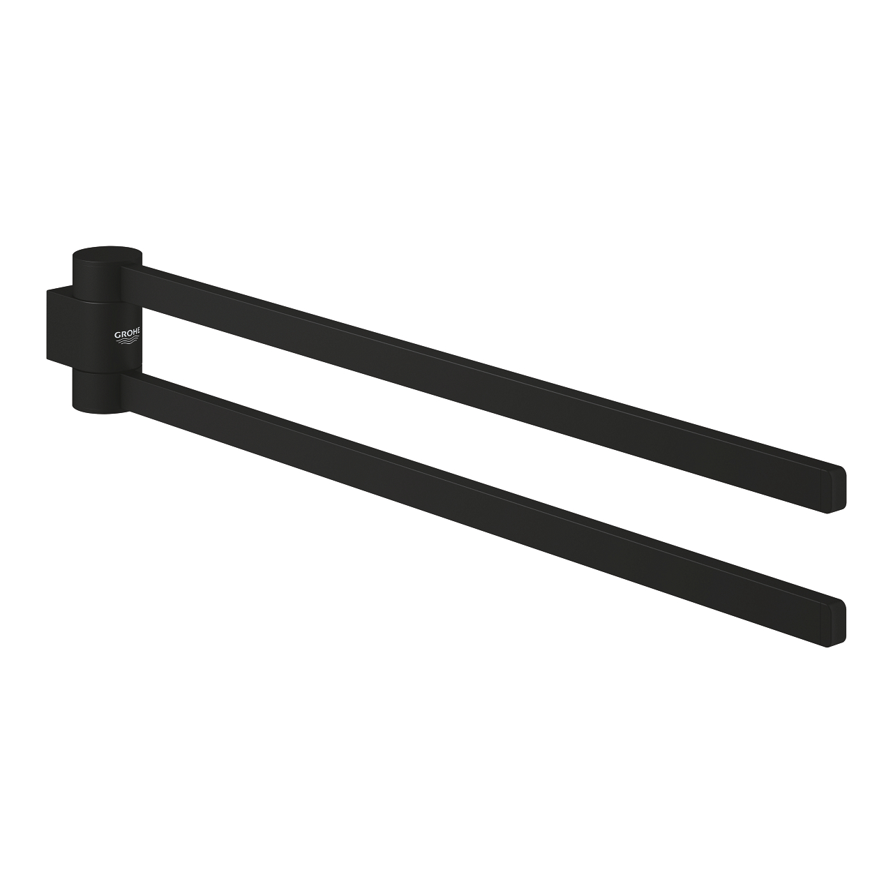 Grohe Selection 2-lids handdoekhouder 44cm draaibaar phantom black - zwart mat