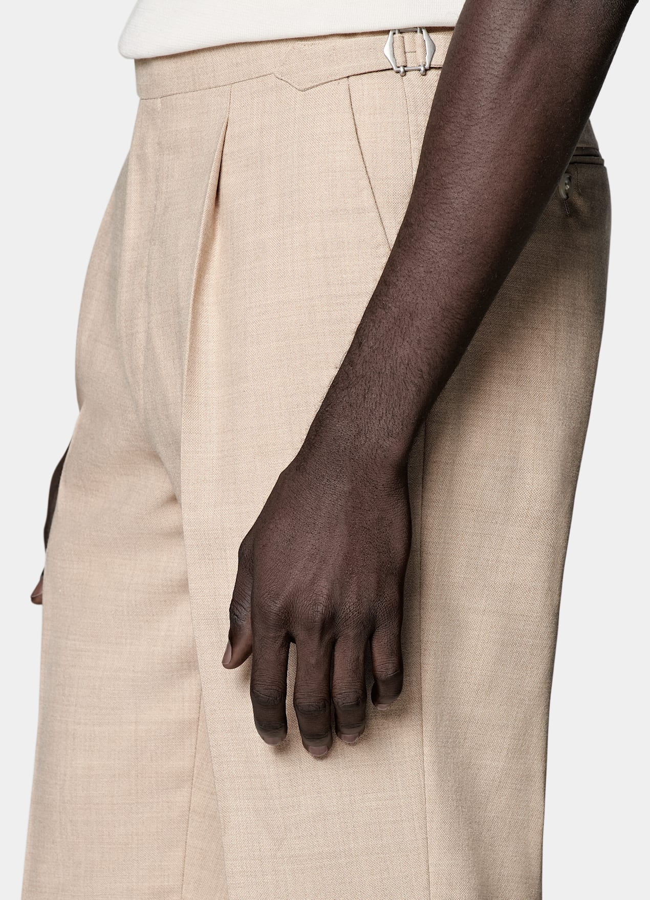 Pantalon Slim Leg Tapered sable
