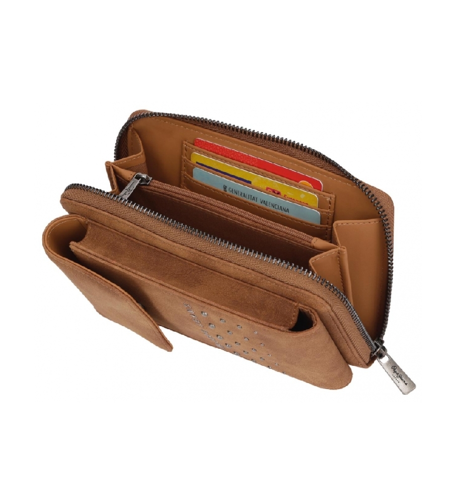 Bolsa de ombro marrom Holly da Pepe Jeans
