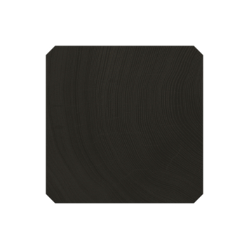 Tuinpaal vierkant grenen antraciet ca. 8,8 x 8,8 cm, lengte ca. 270 cm